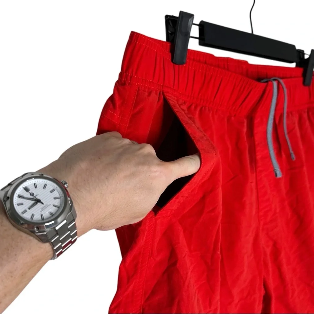 The North Face Red Nylon Shorts